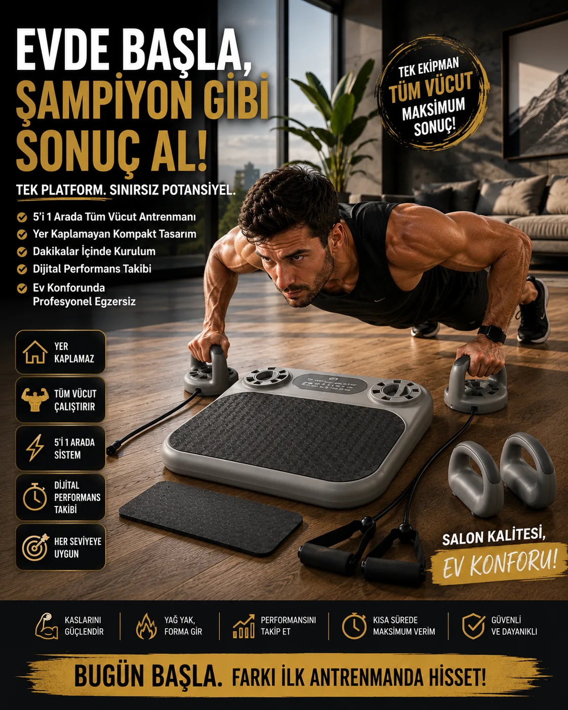 HİPNO Fitness Board - erkek antrenman detayı